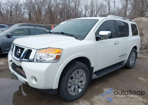 2015 Nissan Armada Platinum из США, поврежденный, VIN 5N1BA0NE8FN619091